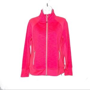TANGERINE Bright Coral Long Sleeve Zip Jacket S
